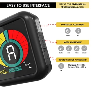 KLIQ UberTuner - Clip-On Tuner for Every Instrument