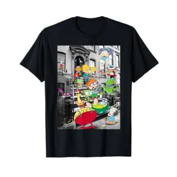 Nickelodeon Classic Nicktoons Hanging On Stoop T-Shirt