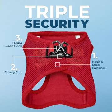 Voyager Step-in Air Dog Harness - All Weather Mesh, Reflective, No Pull Harness for Small, Medium Do...