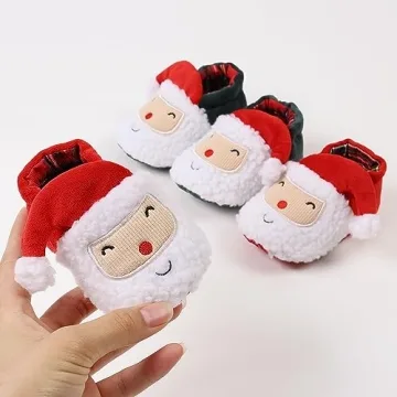 GDSDYM Baby Christmas Booties Cozy Warm Slippers