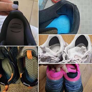 8Pair Shoe Patches for Holes, Self-Adhesive Shoe Heel Repair, Shoe Hole Repair for Sneaker, Leather ...