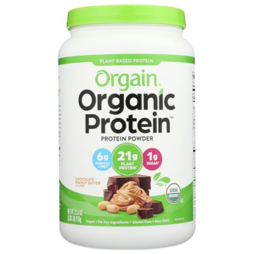 Orgain Organic Vegan Protein Powder, Chocolate Peanut Butter - 21g Plant Protein, 6g Prebiotic Fiber...