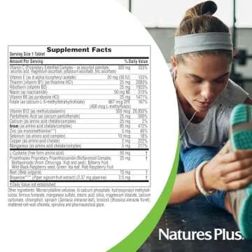 NaturesPlus Hema-Plex Iron - 30 Slow-Release Tablets, Pack of 6 - Total Blood Health - 85 mg Chelated Iron - with Vitamin C & Bioflavonoids - Non GMO, Vegetarian & Gluten Free - 180 Total Servings