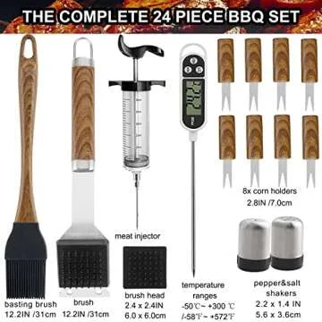 grilljoy BBQ Grill Tools Set - Perfect for Grilling