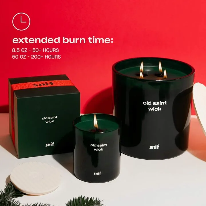 Christmas Candle with Pine and Apple Scent - 8.5oz