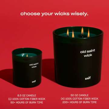 Christmas Candle with Pine and Apple Scent - 8.5oz