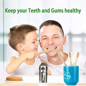 Premiumswede Bamboo Toothbrushes - Biodegradable Eco Friendly Soft Toothbrushes for Adults, Kids - Natural Wooden Toothbrushes with Soft Bristles - 10 Pcs Family Toothbrush Pack