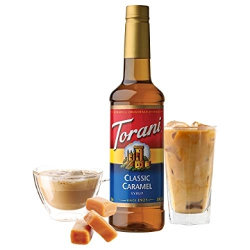 Torani Classic Caramel Syrup Pack of 4 for Coffee Lovers