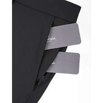 CRZ YOGA Men's Stretch Golf Pants - 35" Slim Fit Stretch Waterproof Outdoor Thick Golf Work Pant with Pockets Black 33W x 35L