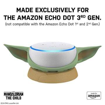 The Mandalorian: The Child, Stand for Amazon Echo Dot (3rd Gen)
