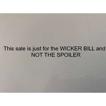 Wicker Bill Compatible with Dodge Charger SRT Short 2015-22 Hellcat, Scat Pack, Daytona, SRT-392 Mad...