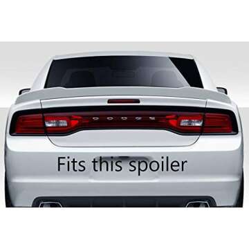 Wicker Bill Compatible with Dodge Charger SRT Short 2015-22 Hellcat, Scat Pack, Daytona, SRT-392 Made in USA!