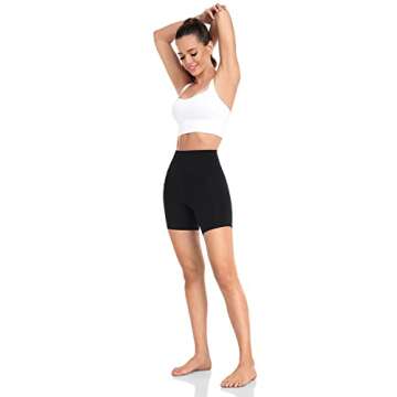HeyNuts Women's High Waisted Bike Shorts with Pockets