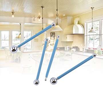 Haosie 4PCS Modeling Ball Tools, Fondant Dotting Tools, Clay Sculpting Tool Set, Double Ended, for DIY Ball Modeling