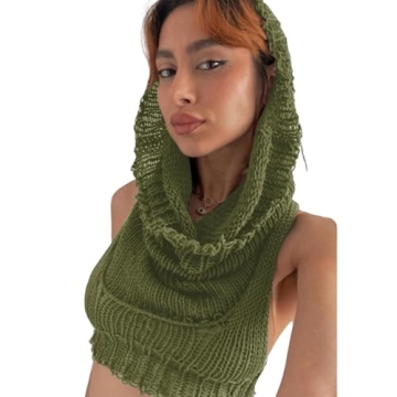 Chic Women's Knitted Hoodie Vest for Festivals and Casual Wear