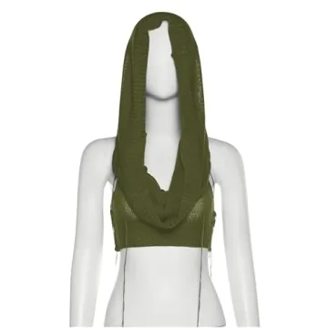 Chic Women's Knitted Hoodie Vest for Festivals and Casual Wear
