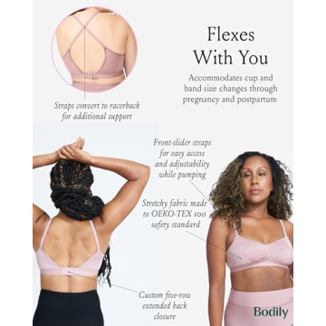 Bodily Do Anything Bra for Nursing & Pumping Comfort