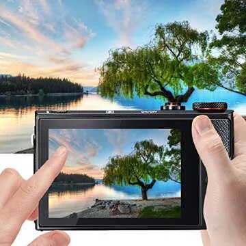 AKWOX (Pack of 3) Compatible Canon Eos M50 M6D M100 LCD Screen Protector, 9H Hardness 0.33mm Camera Tempered Glass Film for Canon EOS M100, EOS M6, M50, PowerShot G9 X Mark II, G7 X Mark II, G5 X, G9