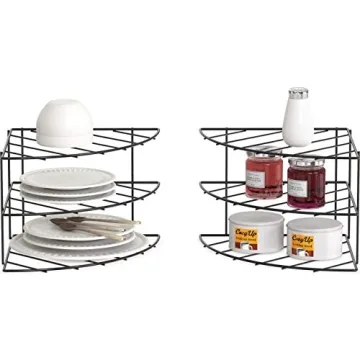 Deco Brothers 3-Tier Corner Shelf Organizer, 2 Pack