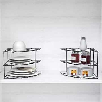 Deco Brothers 3-Tier Corner Shelf Organizer, 2 Pack