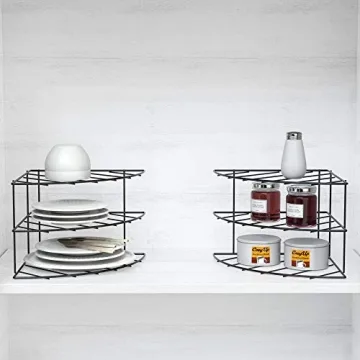 Deco Brothers 3-Tier Corner Shelf Organizer, 2 Pack