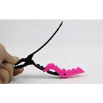 F-BBKO Plastic Alligator Hair Clips for Women With Hair Clip. Professional Hair Clipper With Hair Style and Segmentation. Wide Teeth and Durable Hair Salon Crocodile Hairpin. (Purple)