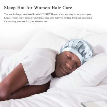 100% Mulberry Silk Bonnet for Women's Hair Care