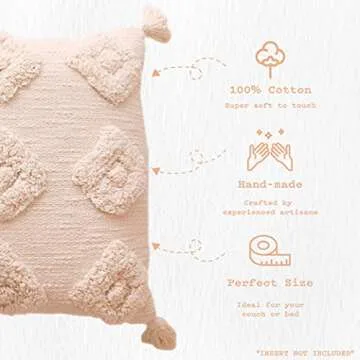 Banilla Bohemian Decorative Throw Pillow Covers 18x18