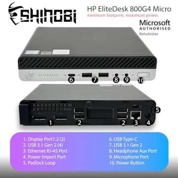 HP EliteDesk 800 G4 Mini PC | Fast & Efficient Desktop