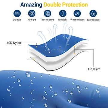 Elegear Ultralight Camping Air Mattress with Pillow