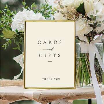 Stylish Reception Signs for Weddings and Events - Set of 3