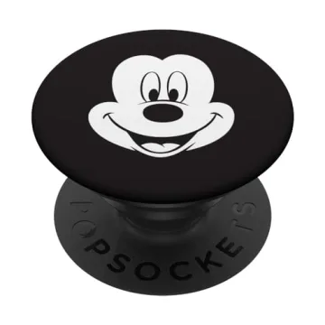 Disney Smiling Mickey Mouse Face PopSockets - Iconic Phone Accessory for All Ages