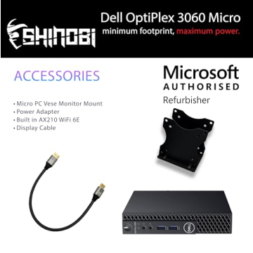 Dell OptiPlex 3060 Micro PC with Intel i5 and 16GB RAM
