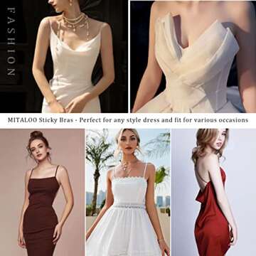 MITALOO Invisible Adhesive Bra for Perfect Cleavage