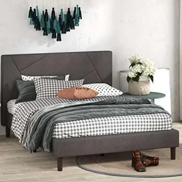 ZINUS Judy Upholstered Bed Frame - Sturdy and Stylish