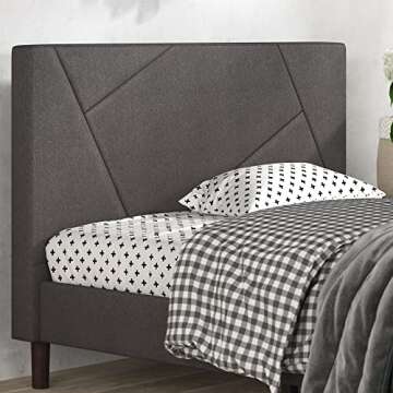 ZINUS Judy Upholstered Bed Frame - Sturdy and Stylish
