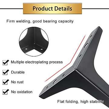 GOSCHE Metal Furniture Legs Set | Stylish and Durable