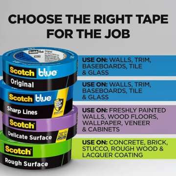 3M 1 Blue 2090-24EVP.94 in. x 60 yd. Scotch Painters Tape Value Pack-6 Pack