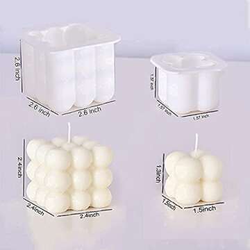 Versatile Candle Mold Set with Wicks for Creative Making