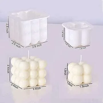 Versatile Candle Mold Set with Wicks for Creative Making