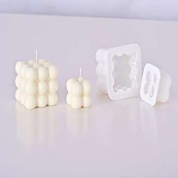 Versatile Candle Mold Set with Wicks for Creative Making