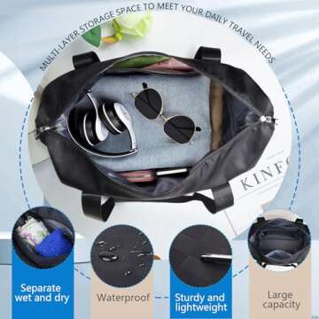 Expandable Stylish Suitcase with Detachable Wheels for Travel