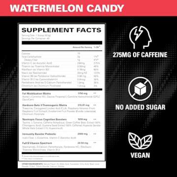 EHP Labs OxyShred Hardcore Pre Workout Powder - Energy Boost