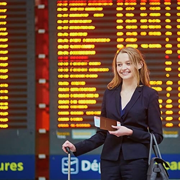 Stylish Passport Holder for Travel in Brown and Black
