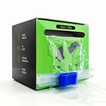 3 Pack Preservative Film Plastic Wrap for Eyebrow Lamination Lash Lift Lip Blush Tint Kit Semi Permanent Make Up PMU Supplies Microblading Kit 42mm Width 200 Meter (3 Pack)