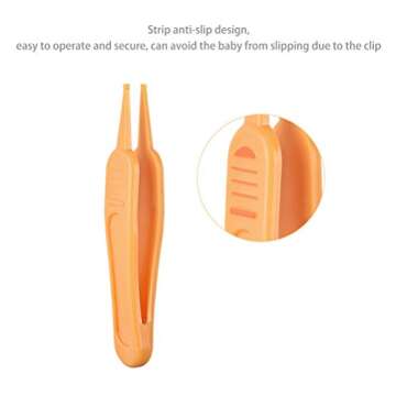 Onwon 4 Pieces Nose Cleaning Tweezers Safe and Effective Clip Care Ear Nose Navel Clean Tool Nipper Plier Pincet Forceps