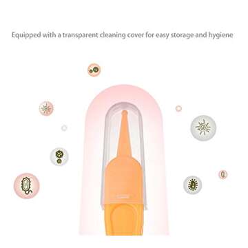 Onwon 4 Pieces Nose Cleaning Tweezers Safe and Effective Clip Care Ear Nose Navel Clean Tool Nipper Plier Pincet Forceps