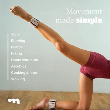 Movido Adjustable Wrist & Ankle Weights - Comfortable & Versatile