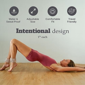 Movido Adjustable Wrist & Ankle Weights - Comfortable & Versatile