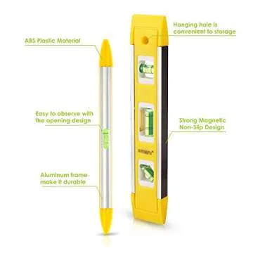 Picture Hanging Kit, Picture Frame Hanger Tool, 222 Pieces Heavy Duty Photo Hanger Accessories with Picture Hanging Wire, Hooks, Nails and Hanger Level